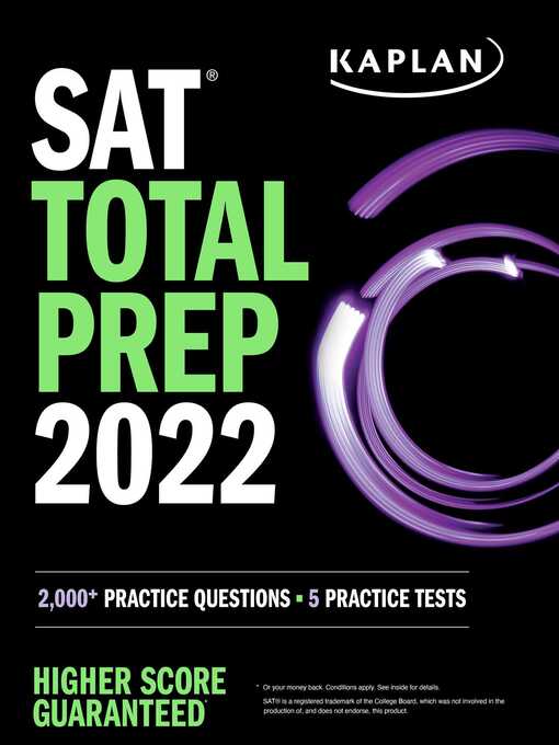 Title details for SAT Total Prep 2022 by Kaplan Test Prep - Wait list